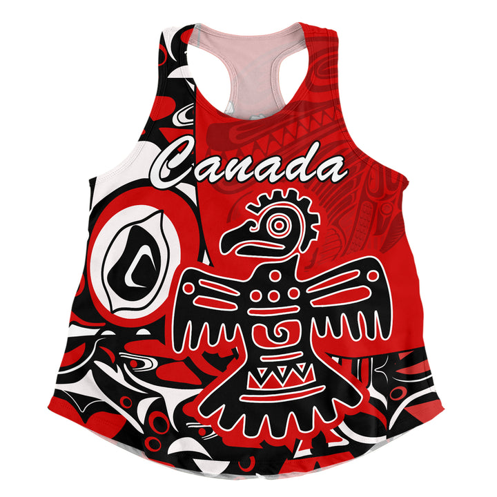 Canada Women Tank Canada Eagle’s Might Haida Heritage