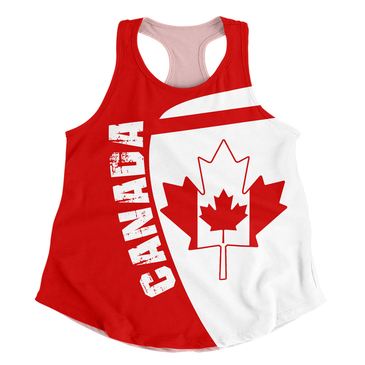 Canada Women Tank Canada Maple Leafs Half Concept