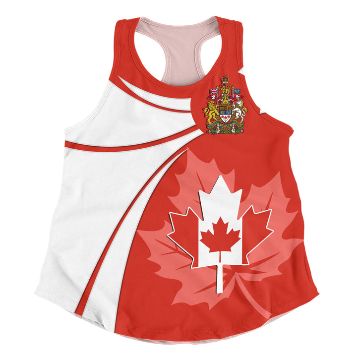Canada Women Tank Canada Maple Wave Design