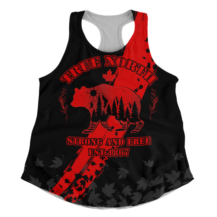 Canada Women Tank Canada 1867 Maple Heritage