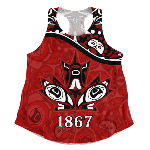 Canada Women Tank Haida Indigenous Power 1867