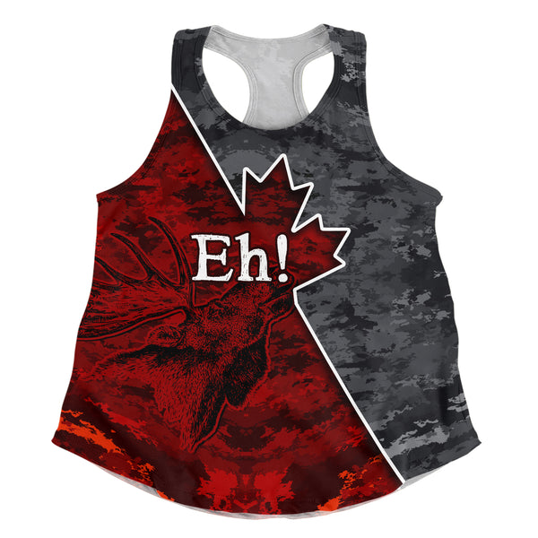 Canada Women Tank Camouflage Maple Strength