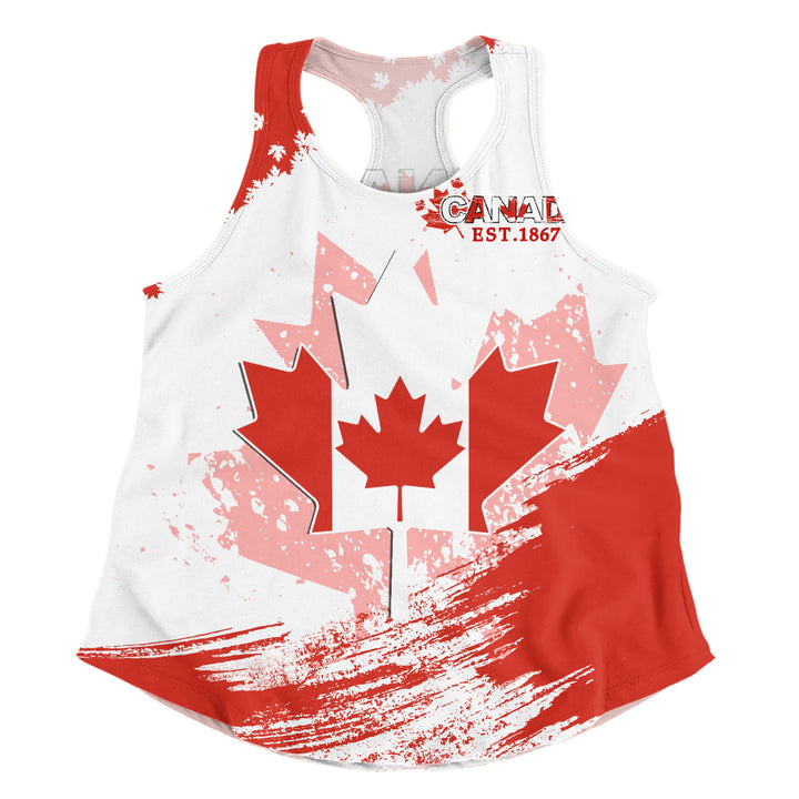 Canada Women Tank Maple Born Canada Made