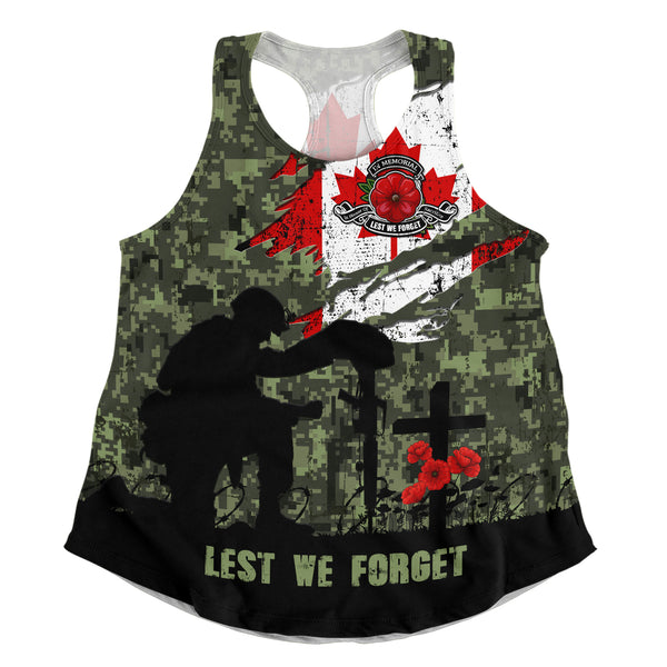 Canada Women Tank Remembrance Day Fallen Soldiers Memorial