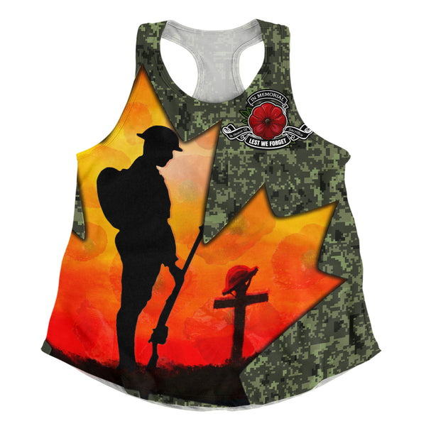 Canada Women Tank Remembrance Day Honoring The Brave