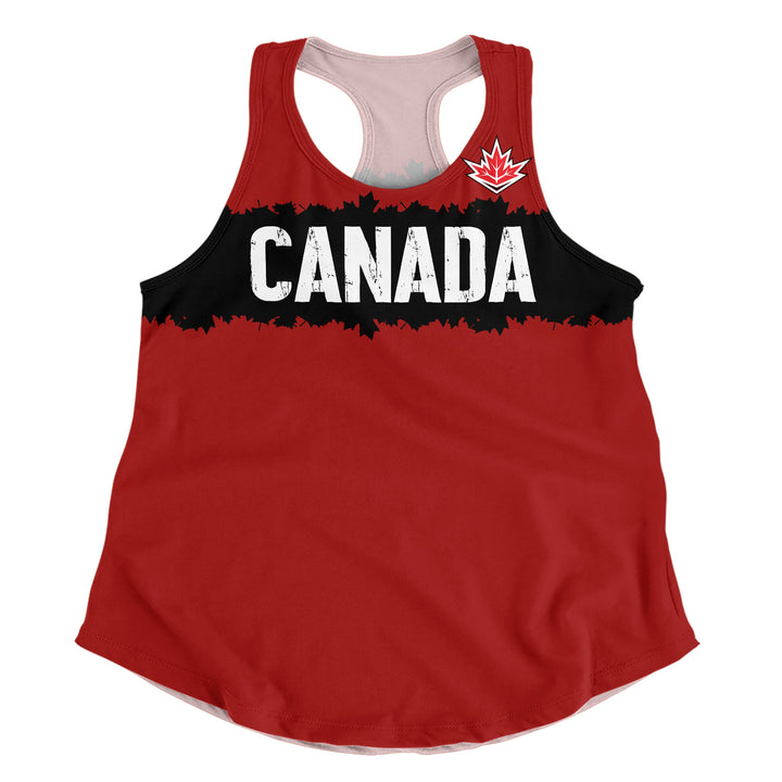 Canada Women Tank Red & Black True North