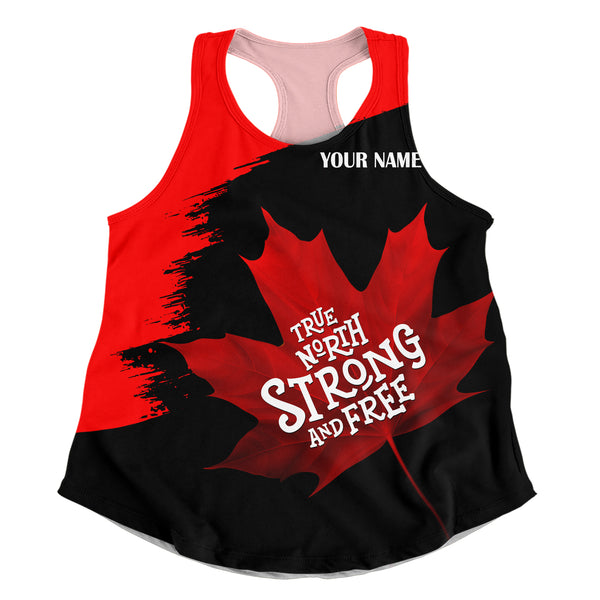 Canada Women Tank Custom Maple Power Blackout