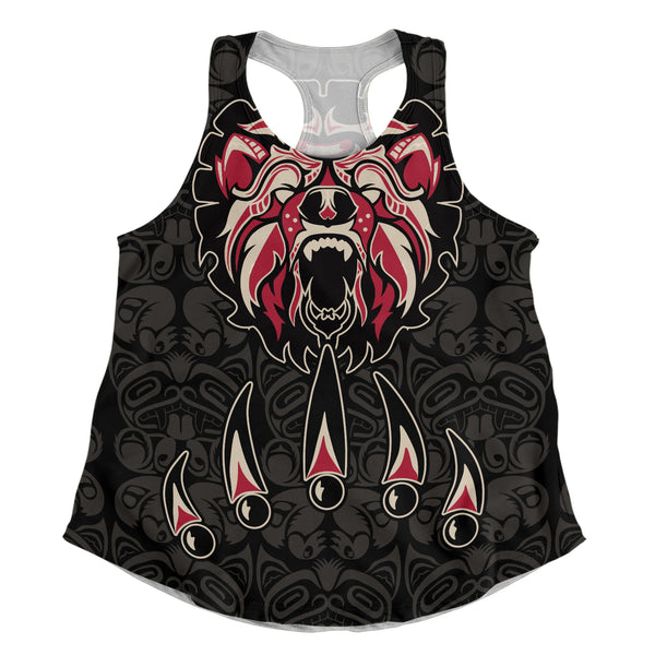 Canada Women Tank Haida Tribal Roaring Bear