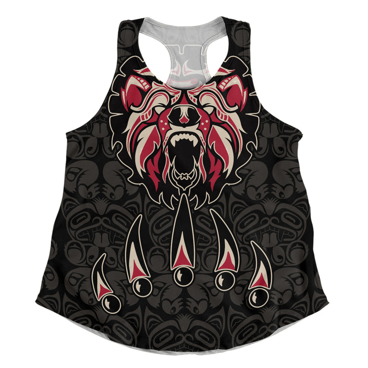 Canada Women Tank Haida Tribal Roaring Bear