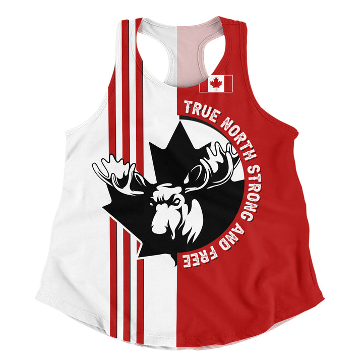Canada Women Tank Born North Wild And Proud