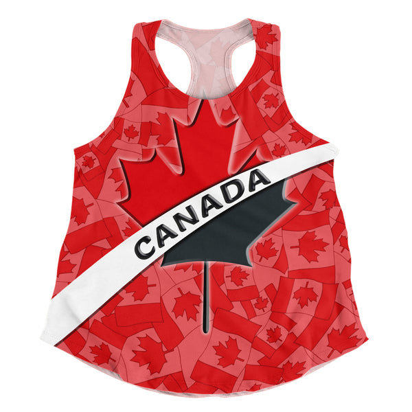 Canada Women Tank Born Canadian Built Proud