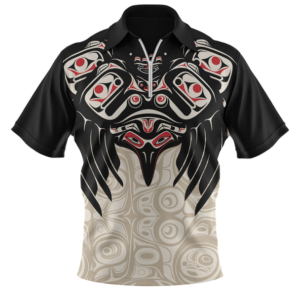 Canada Zip Polo Shirt Mystic Eagle Calling