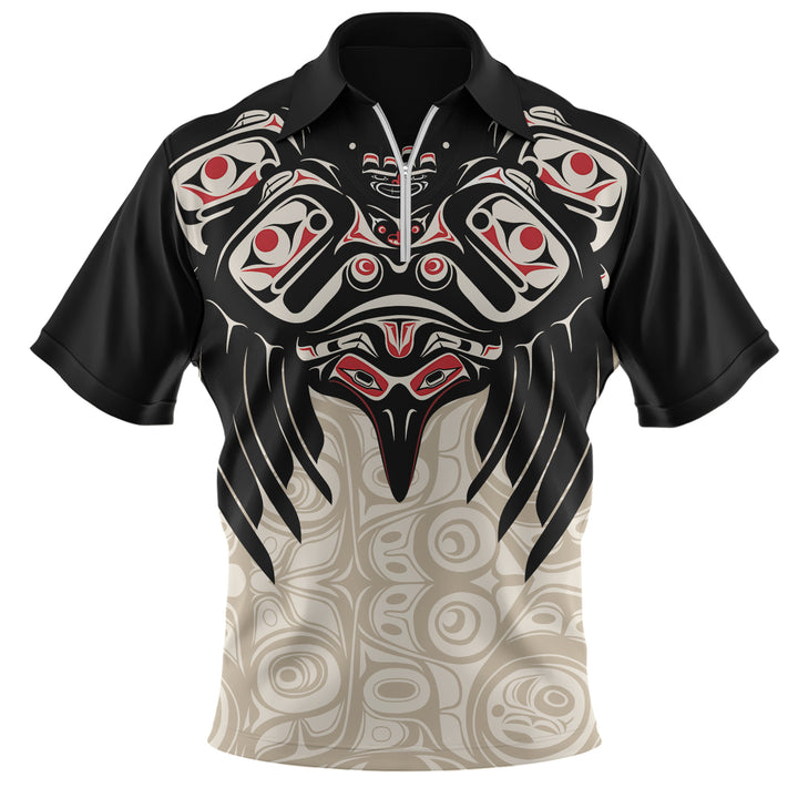 Canada Zip Polo Shirt Mystic Eagle Calling