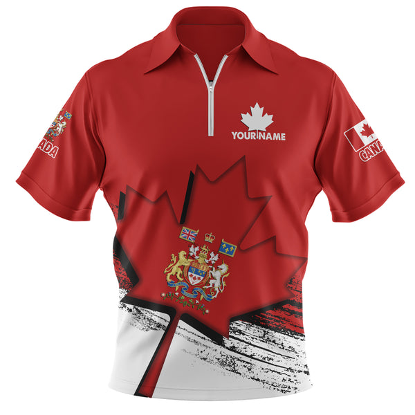 Canada Zip Polo Shirt Canada���s Heritage Warrior