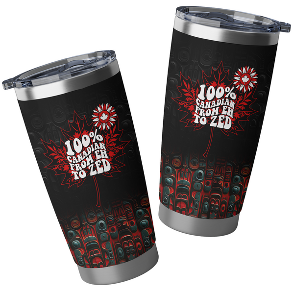Canada Tumbler Canadian From Eh To The Zed Haida Pattern